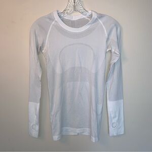 Lululemon White Swiftly Long Sleeve Shirt 4